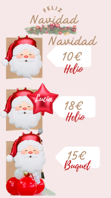 Globos papa Noel, perfectos para decorar o regalar estas fiestas
