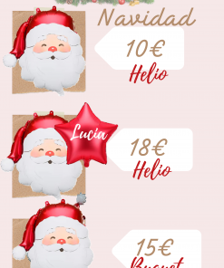 Globos papa Noel, perfectos para decorar o regalar estas fiestas