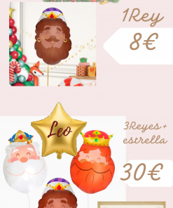 Globos Reyes Magos con Helio – Con certificado de SSMM